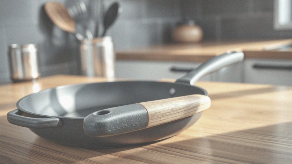 Jakie cechy mają uchwyty w patelni granitowej 28 cm?